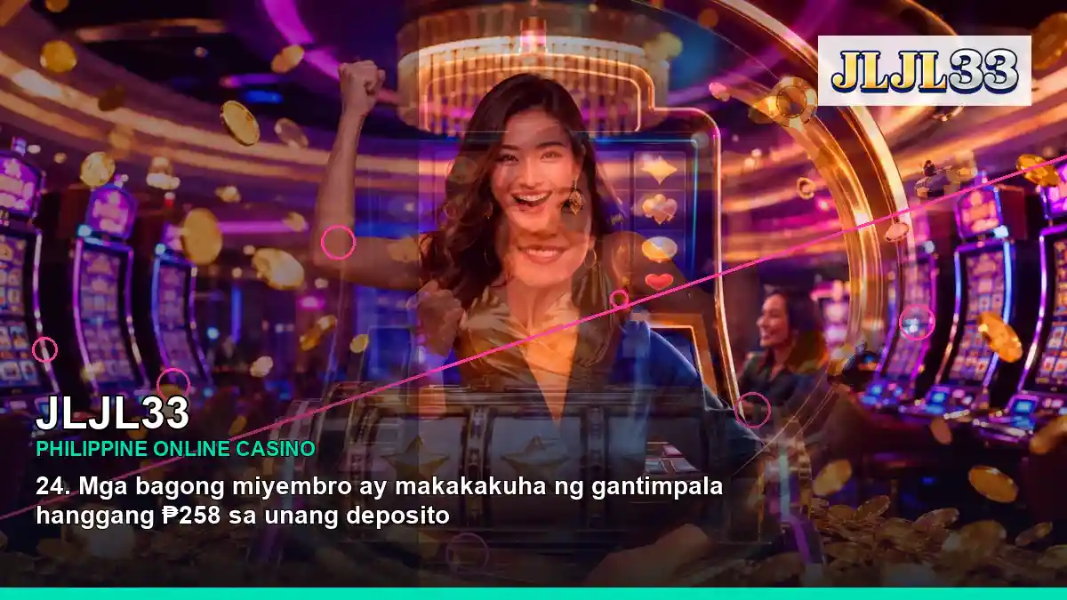 JLJL33 neon jackpot slot games in a right close-up scene for the JLJL33 brand search, casino access, games, account help and