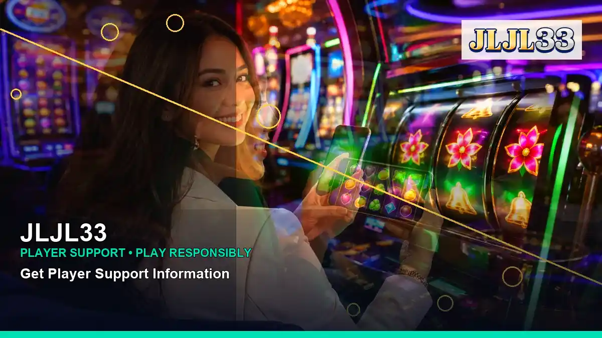 JLJL33 coins casino cashback rewards featuring an adult Filipina casino host with a left-diagonal composition